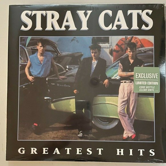 Stray Cats Greatest Hits LP ~ Exclusive Colored Vinyl (Coke Bottle Clear) ~ New! - Picture 2 of 3